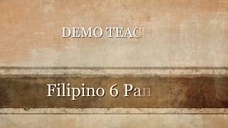 DEMO TEACHING SEAMEO INNOTECH FILIPINO PANDIWA [upl. by Ykroc]