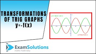 Transformations of Trig Graphs yfx type ExamSolutions [upl. by Aicenat]