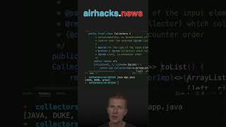 CollectorstoList vs StreamtoList java shorts coding airhacks [upl. by Dotti]