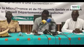 Discours du Ministre de la Microfinance et de lÉconomie Sociale et Solidaire [upl. by Robers427]