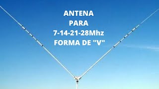 ANTENA MULTIBANDA PARA 10 15 20 40 METROS TESTE DE SWR [upl. by Bilak]