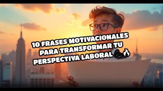 10 Frases Motivacionales para Transformar tu Perspectiva Laboral 💪🔥 [upl. by Tsew]