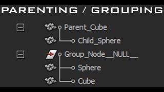 Maya for Beginners tutorial  Grouping  Parenting and the Outliner [upl. by Haleemak]