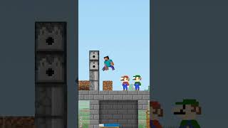 quotMinecraft Building Adventure Farming Frenzy – Steve Mario and Luigi Get to Workquot [upl. by Bunch]