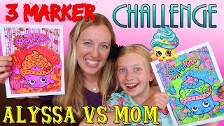 3 Marker Challenge with my Mom [upl. by Ecnaret]