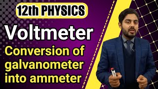 Voltmeter class 12  Conversion of galvanometer into voltmeter class 12  kpk board punjab board [upl. by Riggins]