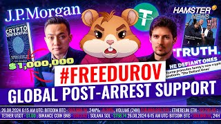 Durov’s Arrest Reaction Trump’s DeFi project JPMorgan’ BTC mining forecast ⚡️ Hamster News [upl. by Aryamoy595]