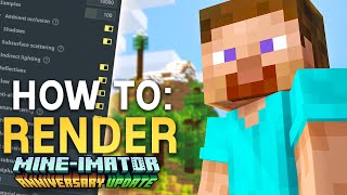 Render Settings amp How to Export Your Animation  Part 7 Mineimator 2 Tutorial [upl. by Knepper]