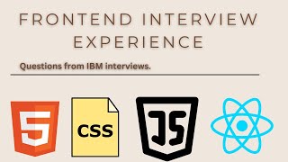 Fresher Interview Experience Mock  HTML CSS JavaScript [upl. by Nogem]