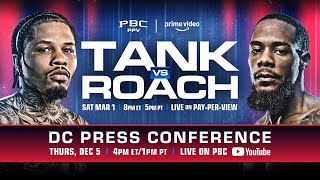 Gervonta Davis vs Lamont Roach WASHINGTON DC PRESS CONFERENCE  TankRoach [upl. by Ecinad]