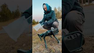 Robot dog poops💩Робопес в городе💩🥴 humor [upl. by Wilkison]