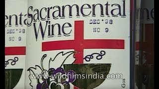 Sacramental wine being made in India [upl. by Eiblehs101]