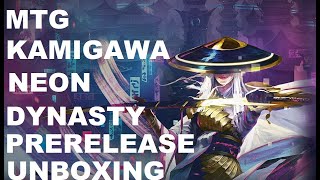 MTG Kamigawa Neon Dynasty Prerelease Kit Unboxing [upl. by Adahs]