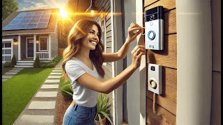 ☀️ QIBOX Solar Charger Compatible with Ring Video Doorbell  Best Ring 2 Solar Charger for Doorbell [upl. by Burch]