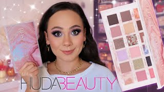 HUDA BEAUTY ROSE QUARTZ EYESHADOW PALETTE [upl. by Rickey413]