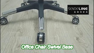 660mm Diameter Smooth Office Chair Wheel Base Replacement 360 Degree Swiveling [upl. by Inalej]