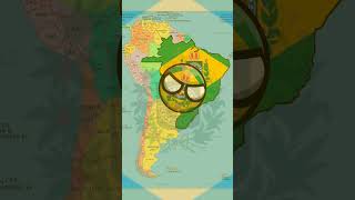 Brazil historyhistory countryballs map geography viralshorts naoflopa historia geografia [upl. by Arun]