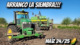 PRIMER DIA de SIEMBRA de MAÍZ la AMAROK de SEMILLERO y REVENTAMOS dos MANGUERAS HIDRÁULICAS 🌽 [upl. by Mak]