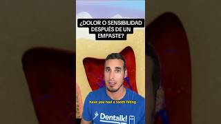 ¿DOLOR o SENSIBILIDAD despues de un EMPASTE para tratar una CARIES pulpitis empaste shorts [upl. by Genvieve]