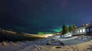 Northern lights at Englendingavík Borgarnes Iceland 20180215 [upl. by Cyna]