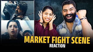 Leo Market Fight Scene Reaction 🔥 Vere Level Scene  LEO thalapathyvijay [upl. by Almira749]