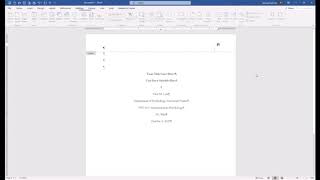 APA Style 7th Edition Student Paper Formatting [upl. by Erica522]