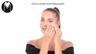 How to use Mineralissima Bye Shine blotting paper [upl. by Azelea]