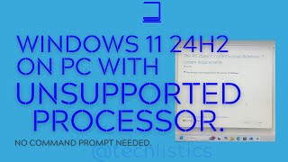 How to Run Windows 11 24H2 in UnSupported Hardware [upl. by Tnomed]