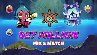 CookieRun OvenBreak  MixampMatch Sorbet Shark  Squid Ink Cookie 827M  GPZ [upl. by Calva]