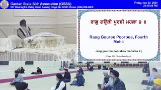 Live Program  GSSA Bridgewater NJ [upl. by Garth]