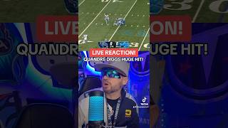 QUANDRE DIGGS HUGE HIT On LIONS Jahmyr Gibbs  TITAN ANDERSON REACTION shorts Titans Lions NFL [upl. by Araj]