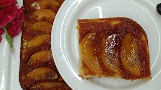 cake aux pommes et caramel recette facile et rapide 💕 [upl. by Sillsby]