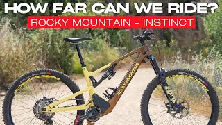 How Far Can Electric Mountain Bikes REALLY Go RANGE TEST ON ROCKY MOUNTAIN POWERPLAY INSTINCT [upl. by Lougheed]