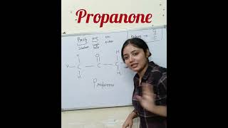 Propanone Structure l class 10 chemistryformula science chemistry [upl. by Epp]