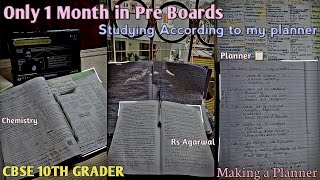 1 month left for Pre Boards😳⏳CBSE 10th GraderMaking a Planner📋cbse10thgrader youtubevideo [upl. by Ennaisoj]