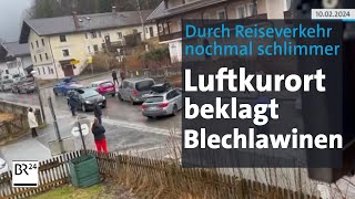 Reiseroute durch Mittenwald Luftkurort mit immer mehr Verkehr  Abendschau  BR24 [upl. by Attenov]