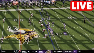 NFL LIVE🔴 Houston Texans vs Minnesota Vikings  Week 3 NFL Full Game  22nd September 2024 NFL 25 [upl. by Millar950]