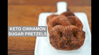 KETO MINI CINNAMON SUGAR PRETZELS Soft Sweet amp Crisp13g CARBS ONLY [upl. by Josefa]