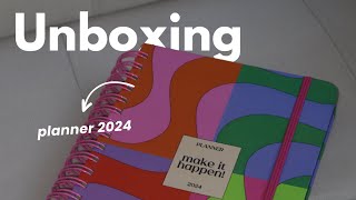 UNBOXING PLANNER 2024 💘 [upl. by Samalla]