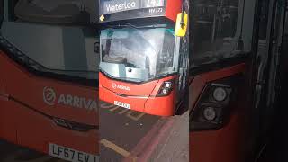 2 buses at Old Street Station bus stop 55 amp 243 ft 243 bus horn [upl. by Aivatnwahs]