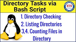 Bash Script for Directory Tasks  Directory Exists Counting Files in Directory amp Sub Directories [upl. by Husein]