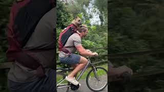 My new favourite way to get around 🚲 🤣 bestfriend mansbestfriend dog dogbike [upl. by Ecaj]