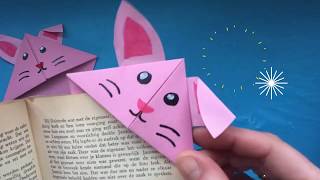 ★ DIY BOEKENLEGGER VOUWEN MET PAPIER ★ KNUTSELEN MET PAPIER ★ ORIGAMI EASY ★ KNUTSELEN PASEN [upl. by Eissim]