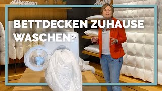 Bettdecken richtig waschen – mit Schlafexpertin Stephanie van der Meyden [upl. by Glasgo]