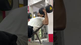 Incline db chest press gym fitness chestworkout gymmotivation [upl. by Jonie215]