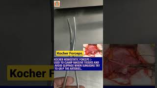 Kocher Forceps surgicalinstruments surgical surgery medical surgeon surgerygame [upl. by Esital]