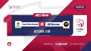 1 Liga Kobiet Hospel Płomień Sosnowiec – KSG Warszawa [upl. by Hull779]