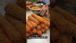 Kurkure spring roll 😋 streetfood food foodie trending viralvideo youtubeshorts youtube [upl. by Derek]