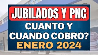 💥 CUANTO Y CUANDO COBRO ENERO 2024  JUBILADOS y PENSIONADOS PNC AUH Y PUAM Anses [upl. by Gelya]