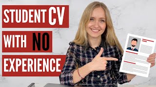 CV for Students with NO Experience FREE TEMPLATE [upl. by Rexer]